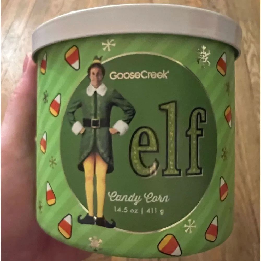 Goose Creek Limited Edition ELF 3 Wick Candle Candy Corn 14.5 oz